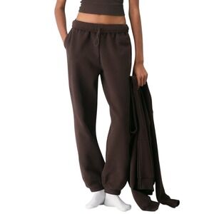 Aritzia Sweatfleece Mega Fit Sweatpants‎ Women 2XS Brown Joggers